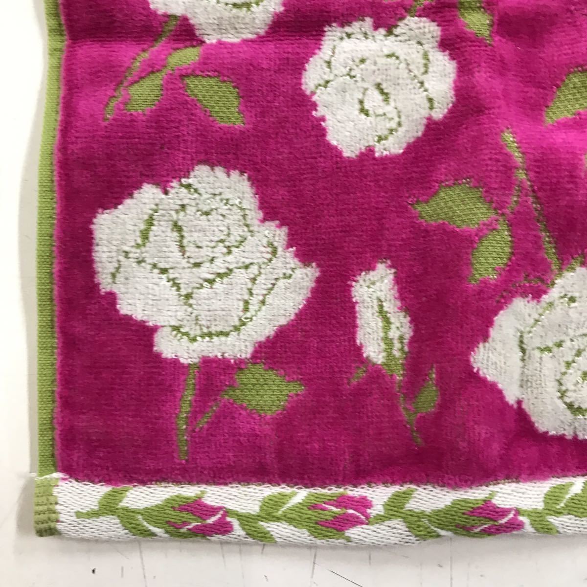  new goods now . towel rose pattern towel handkerchie made in Japan ( pink )