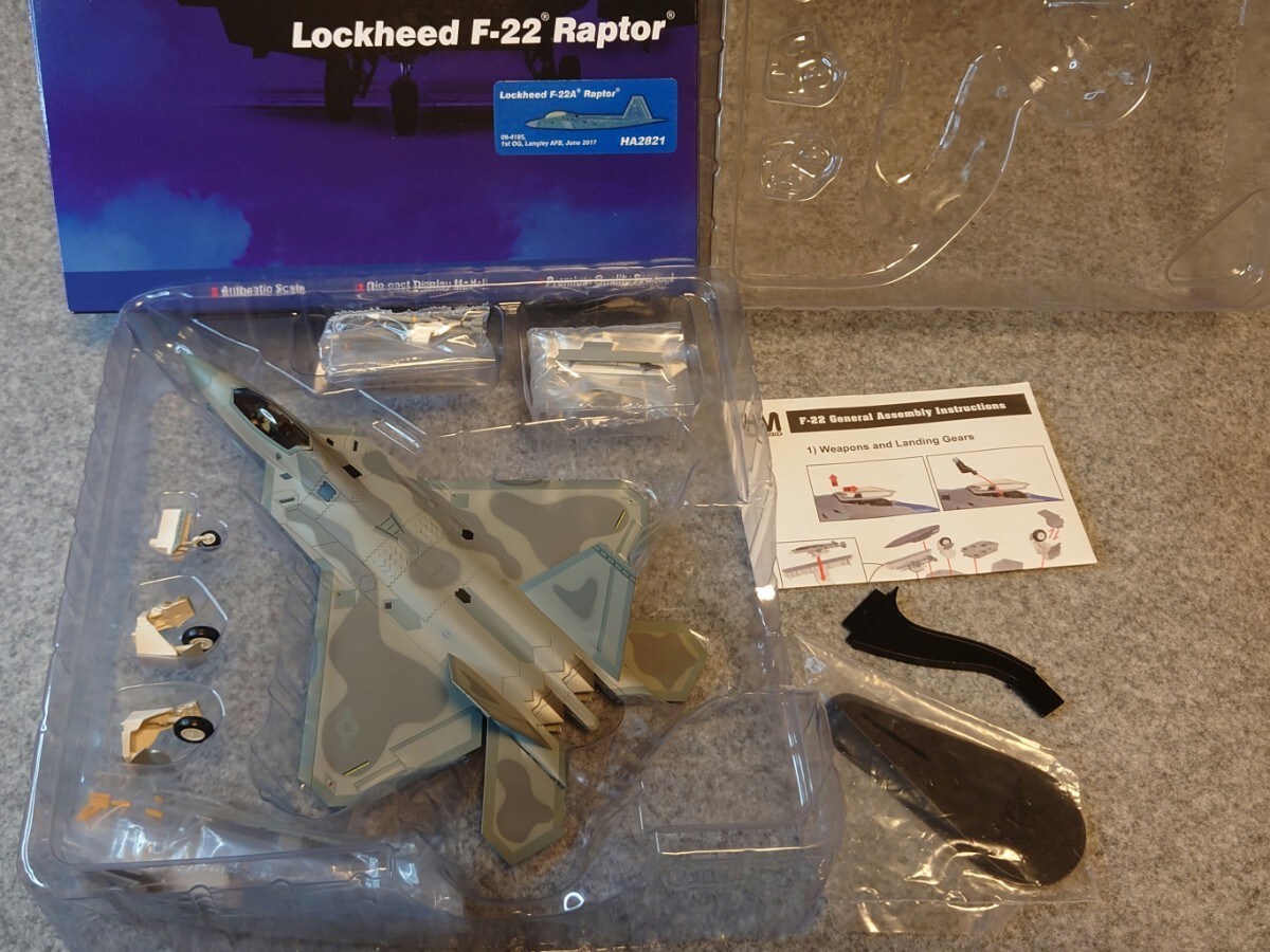  hobby master Hobby Master HA2821 F-22A America Air Force Langley basis ground 17 year 1/72 used breaking the seal goods 