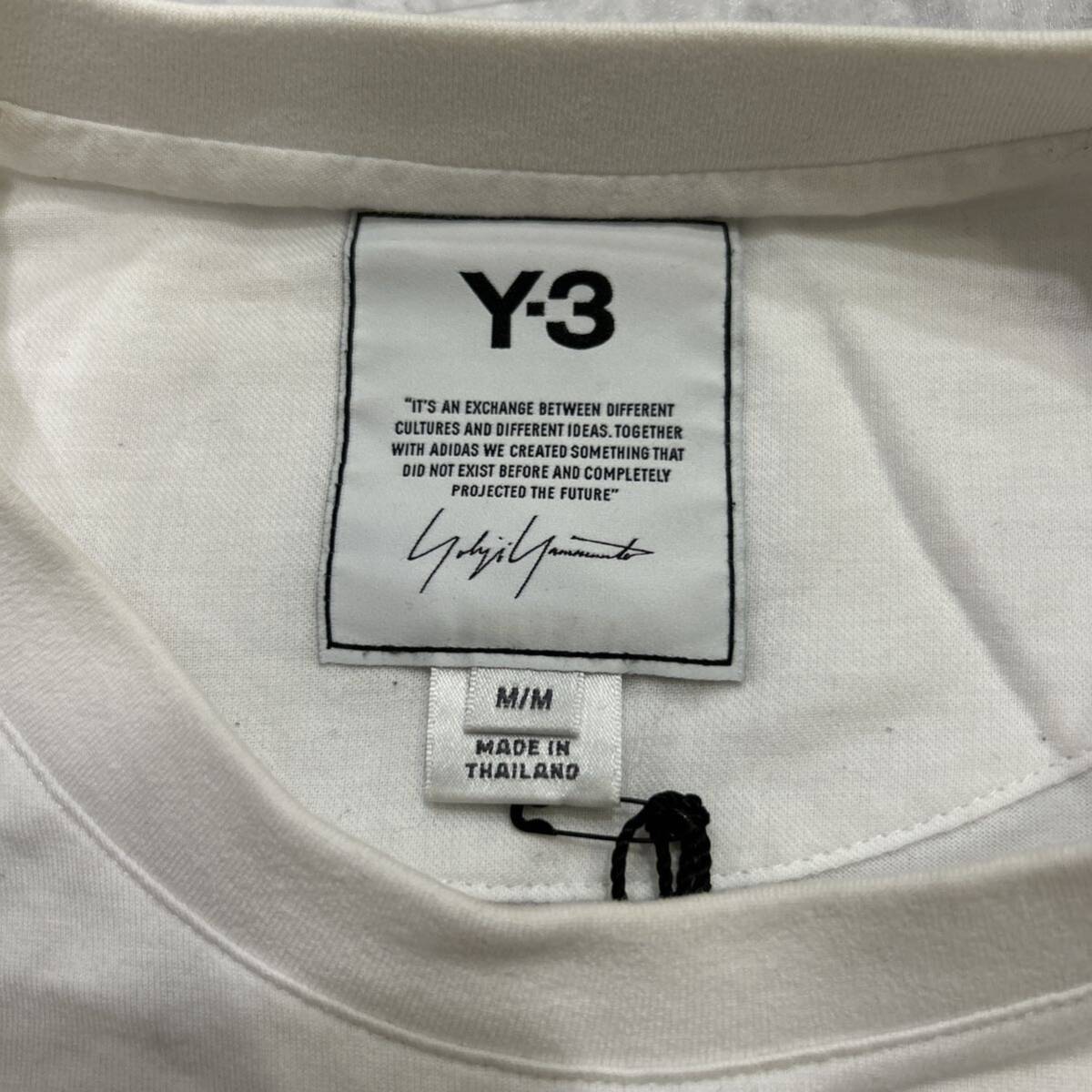 C # не использовался \' популярный модель \' Y-3wa стул Lee Yohji Yamamoto Yohji Yamamoto adidas короткий рукав COTTON футболка / cut and sewn M мужской tops 