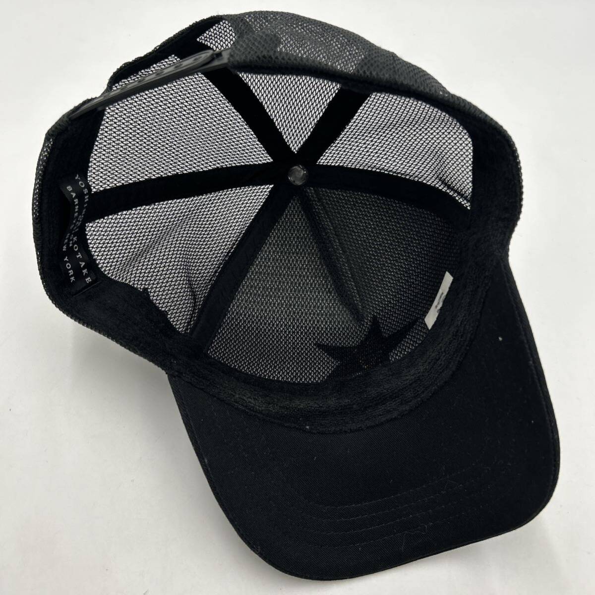 ■ 人気モデル '洗礼されたデザイン' YOSHINORI KOTAKE ヨシノリコタケ BARNEYS NEW YORK バッグストラップ メッシュキャップ 帽子 BLACKの画像8