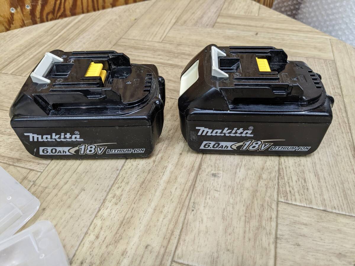 良品 makita マキタ BL1860B 純正バッテリー18V 6.0ah 2個セットの画像2