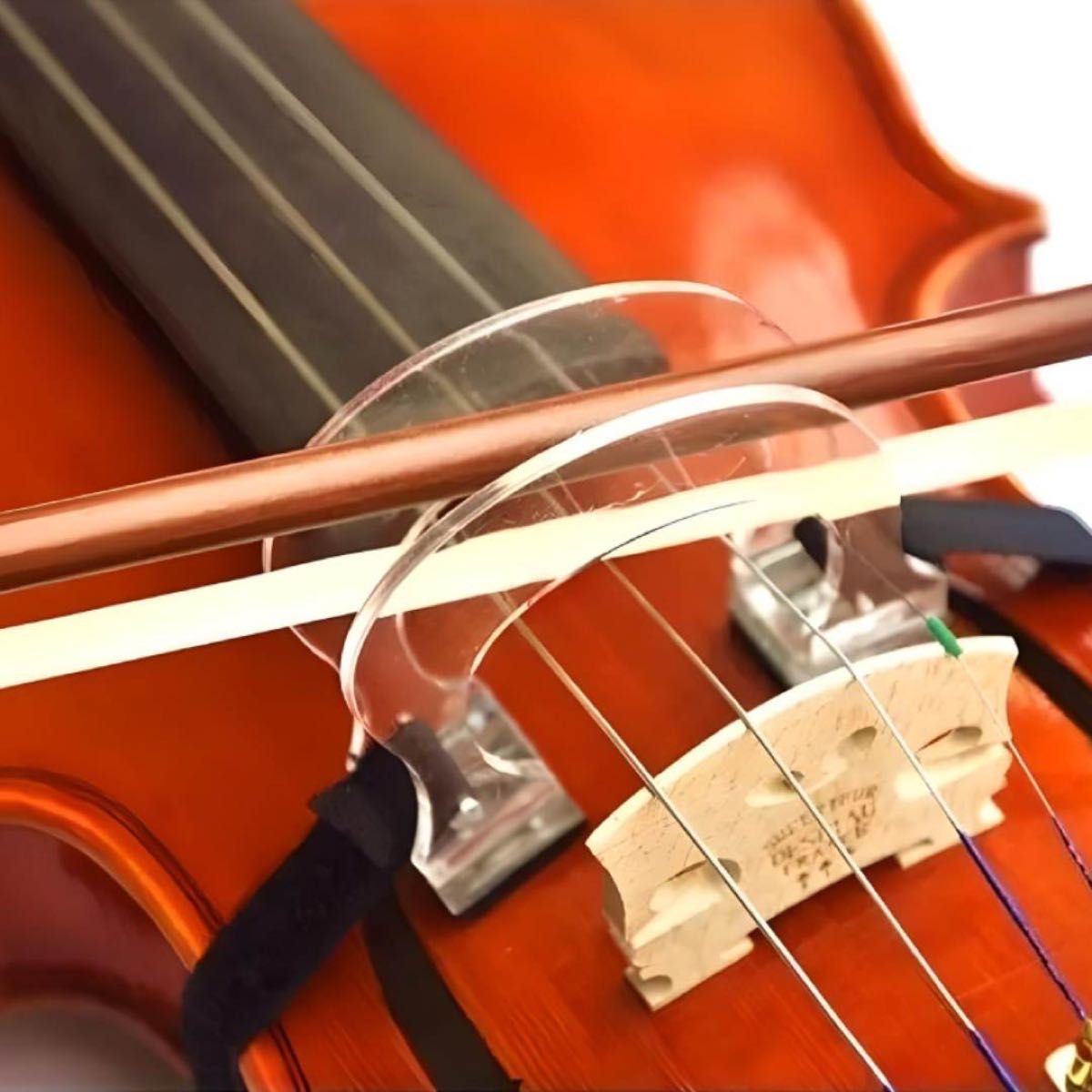 4/4用 バイオリン 弓 ボーイング 練習 グッズ ガイド 矯正器具 サポート　装着楽々初心者練習　ボーイング上達