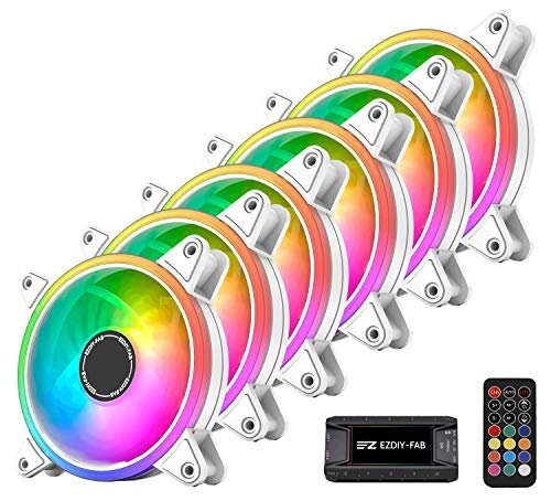 即決価格★ Easydiy RGB 120mm ホワイトケースファン、、マザーボードAura