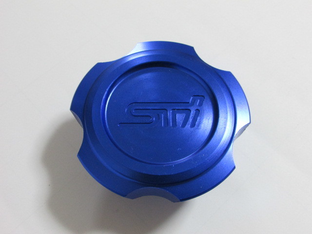 SUBARU スバル STI オイルフィラーキャップ ブルーの画像1