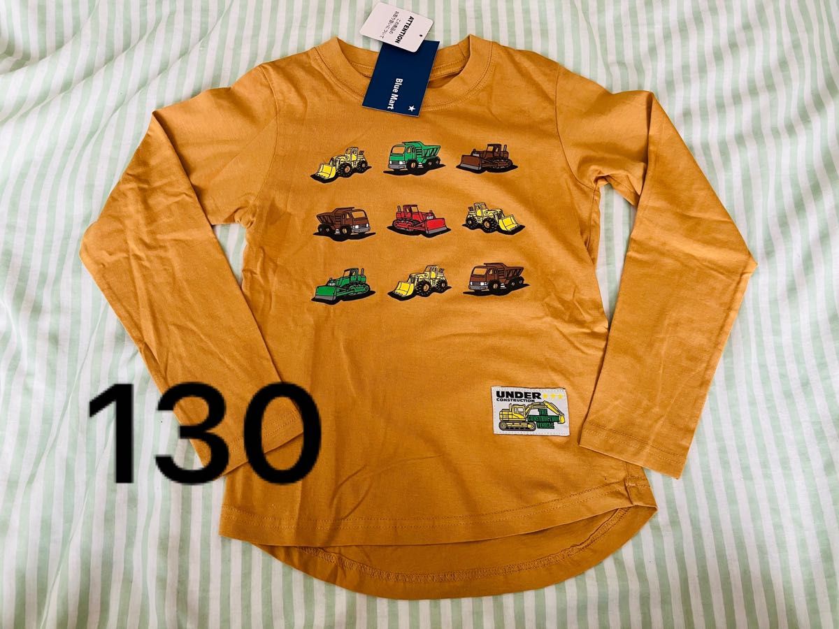 働く車　ロンＴ　130 長袖Tシャツ カットソー
