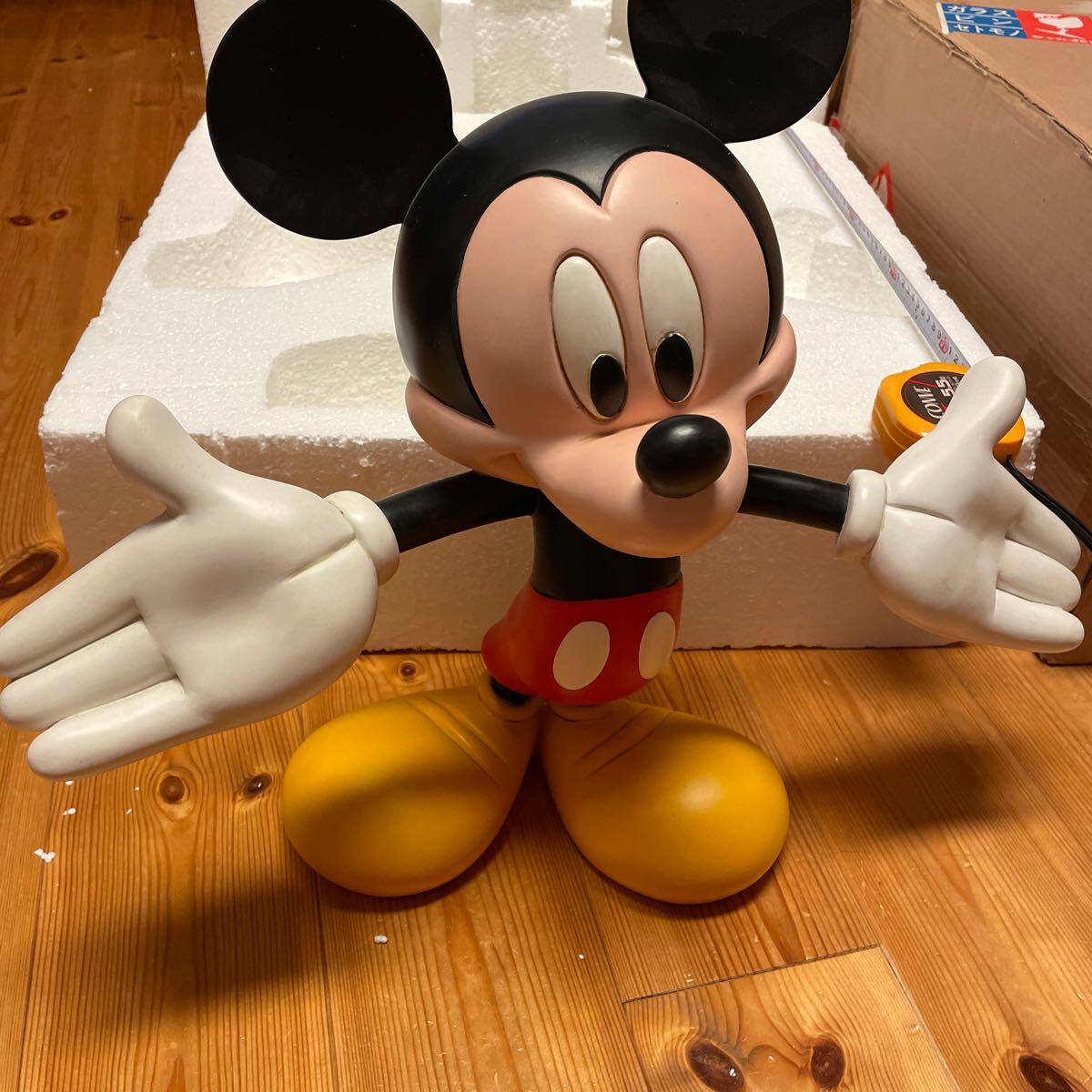 ミッキーマウス ビンテージフィギュア 大型 年代物レア　アンティーク　陶器　限定487NO_画像7