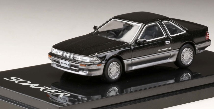  ホビージャパン トヨタ ソアラ 2.0GT-TWIN TURBO L 1988 HJ641001BDB ツインターボ ダンディブラックトーニング 1/64_メーカー参考画像