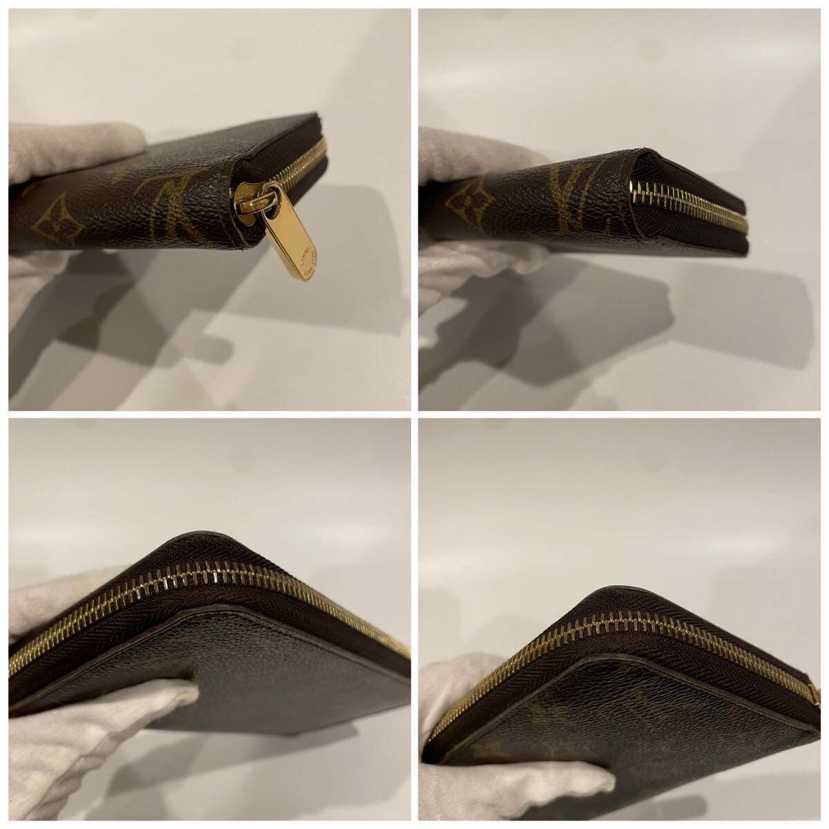 【1円〜】LOUIS VUITTON ルイヴィトン モノグラム ジッピーウォレット M60017 ラウンドファスナー ラウンドジップ 長財布 管理番号P42の画像3