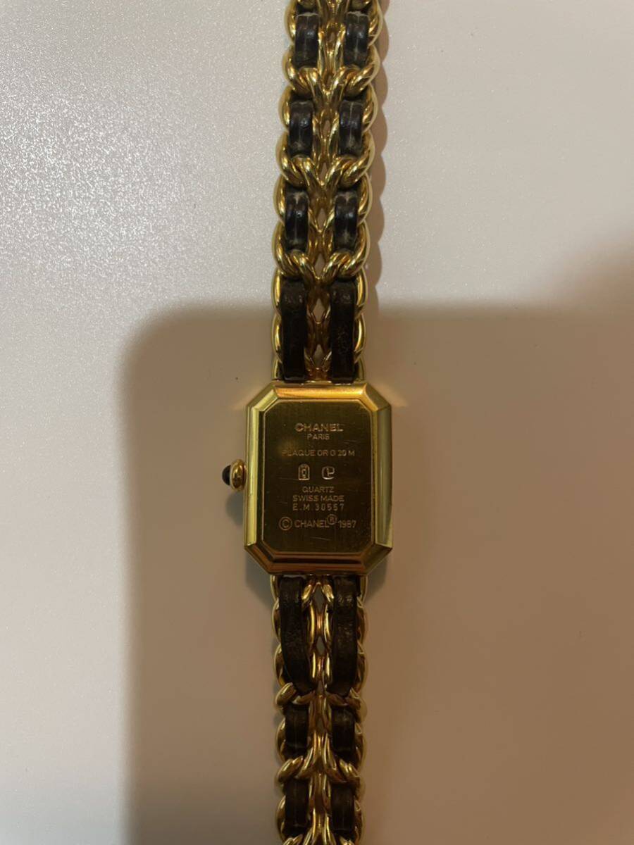 【1円〜】CHANEL（シャネル）レディース腕時計 プルミエール サイズL QZ クォーツ 管理番号K39の画像2
