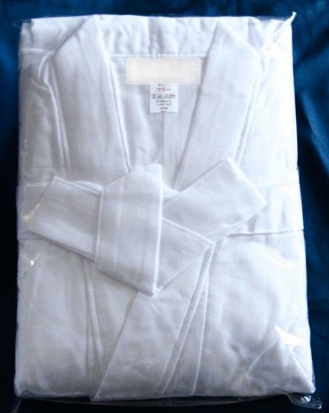  gauze ... white ... made in Japan free size two -ply gauze ...... line .. line . white garment 