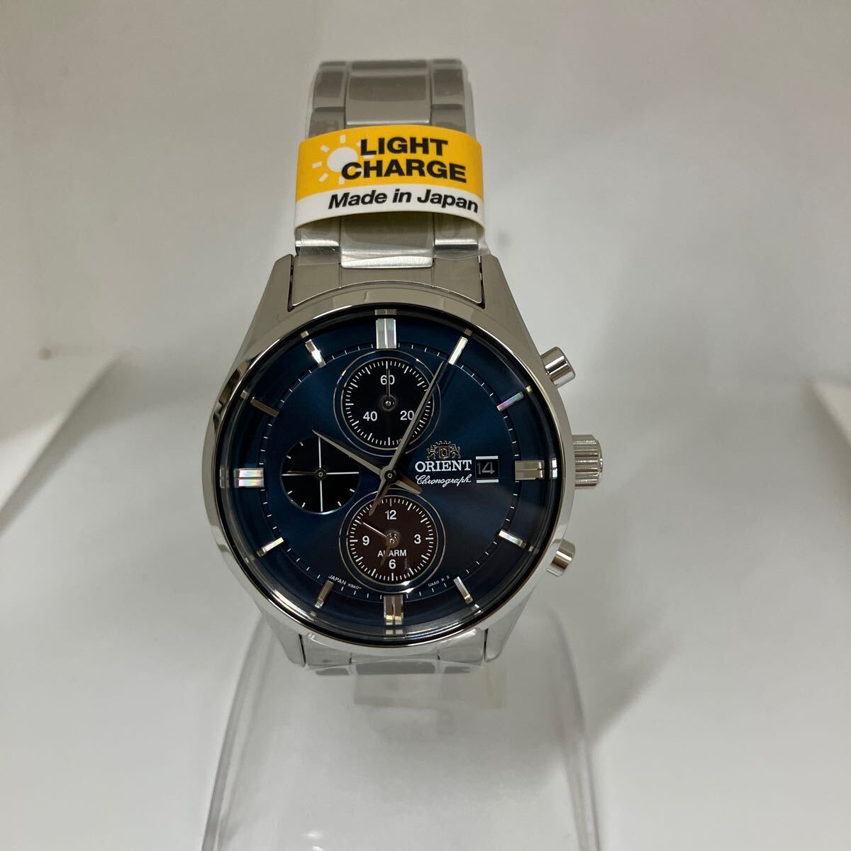 [ new goods unused ]ORIENT( Orient ) SOLAR solar chronograph navy RN-TY0003L