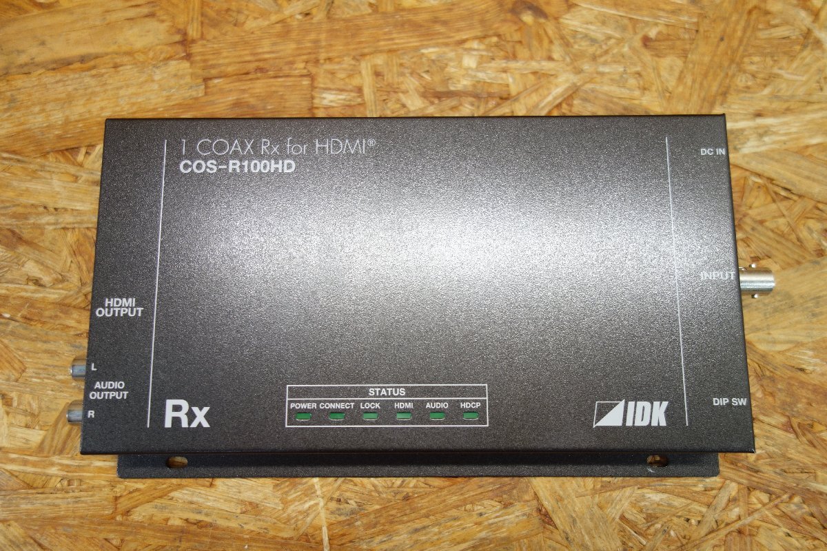 ◎【通電確認済み】 IDK COS-R100HD／COS-T100HD 4K@60対応 HDMI同軸 受信器・送信器セット 現状品◎Z-285_画像2