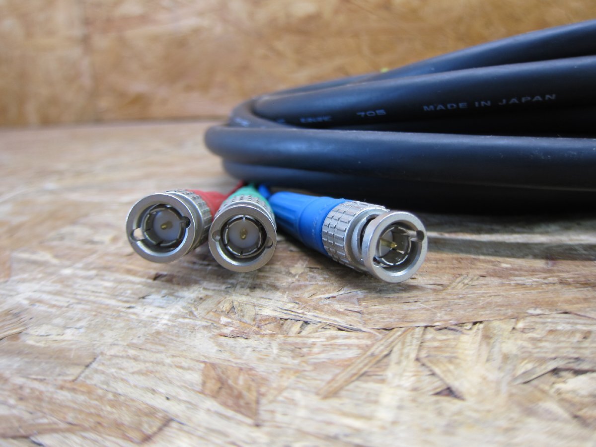 ◎CANARE ( カナレ ) / V3-3C BNC-BNCケーブル 約4.9m 75Ω Coaxial Cable/同軸ケーブル・ブラック 中古◎C257_画像2