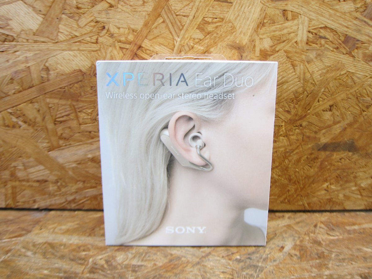 ◎【動作確認済み】SONY XPERIA Ear Duo XEA20・ゴールド デュアルリスニング対応ワイヤレスヘッドセット イヤホン◎Z1325の画像1