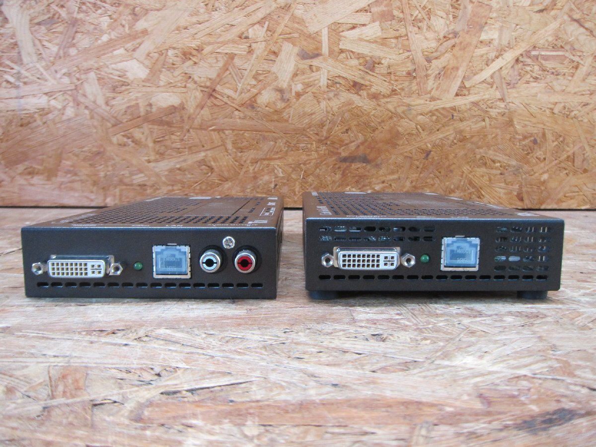 ◎【通電確認済み】HDC-TD100-B TX / HDC-RD100-B RX DVI(HDCP) ツイストペアケーブル延長器 受信機 送信器 現状品◎Z-1447_画像4