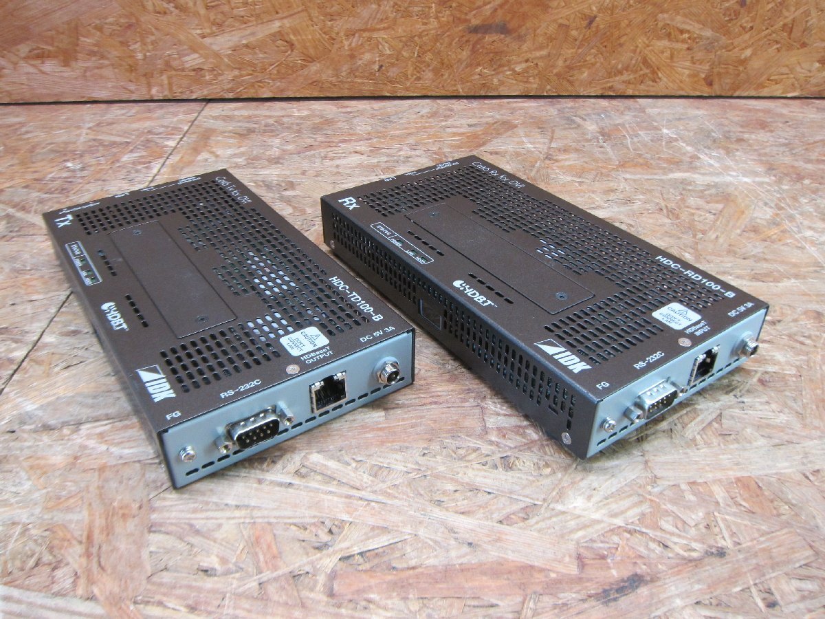 ◎【通電確認済み】HDC-TD100-B TX / HDC-RD100-B RX DVI(HDCP) ツイストペアケーブル延長器 受信機 送信器 現状品◎Z-1447_画像1