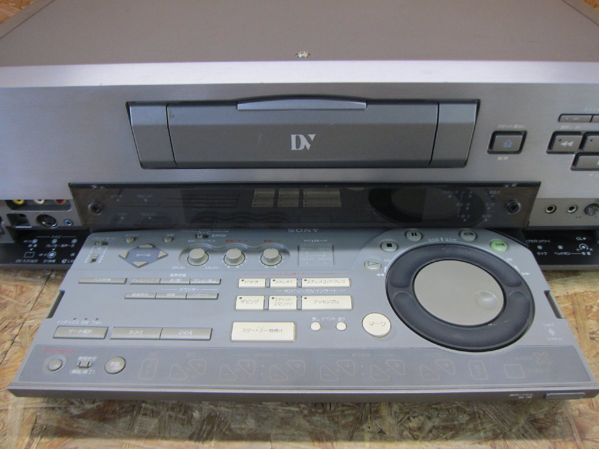 ◎ジャンク SONY DHR-1000 デジタルビデオカセットレコーダー miniDVデッキ 現状品◎V-613の画像4