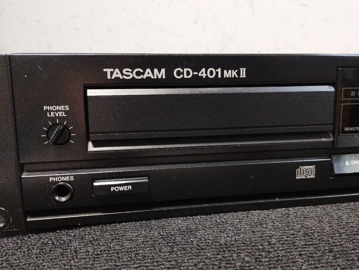 ♪TASCAM CD-401MKⅡ タスカム ティアック CDプレイヤー ジャンク♪の画像2