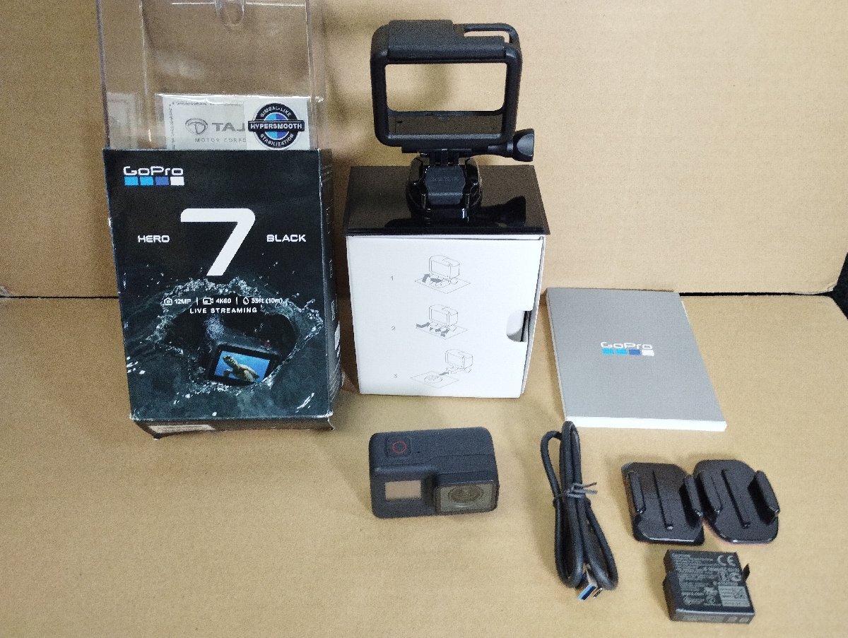 ♪GoPro HERO7 BLACK CHDHX-701-FW ウェアラブルカメラ アクションカメラ 動作確認済・中古♪の画像1