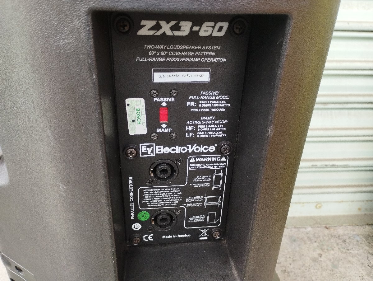 !Electro-Voice ZX3-60 #1 electro voice EV speaker operation verification settled * used [#1 single unit ]!