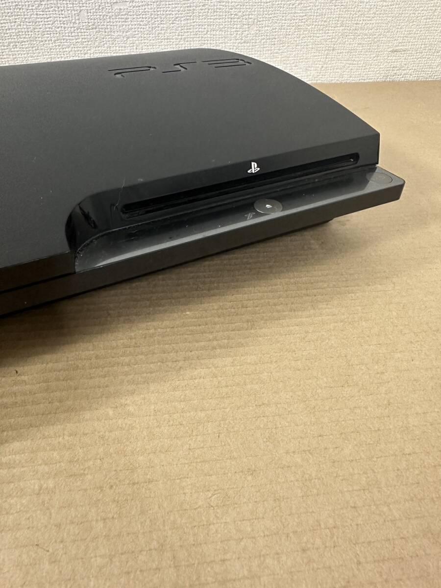 K【現状品】SONY PlayStation3 PS3 CECH-2500A ブラック 通電のみ確認済 コード付 ジャンク品の画像4