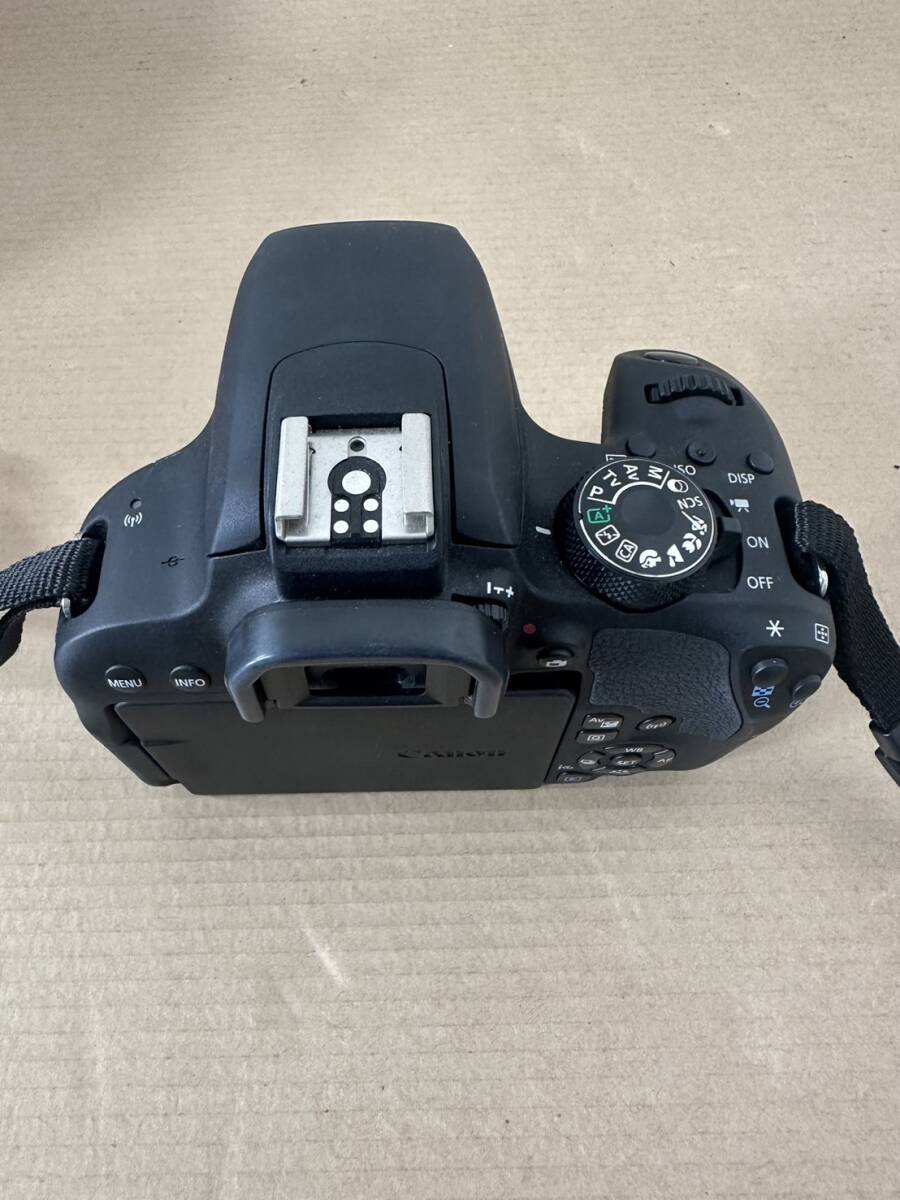 K【中古品】canon キャノン EOS kiss X9i ダブルズームレンズキット EF-S 55-250mm 18-55mm 通電動作確認済み 箱付 取扱説明書 保証書付 の画像5