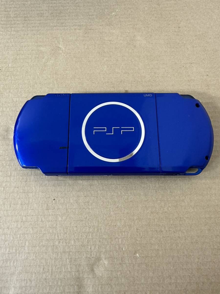 Y【中古現状品】PSP PSP-3000 プレイステーションポータブル バリュ-パック スカイブルーマリンブルー 初期化済 通電動作確認済 通電不良有の画像7