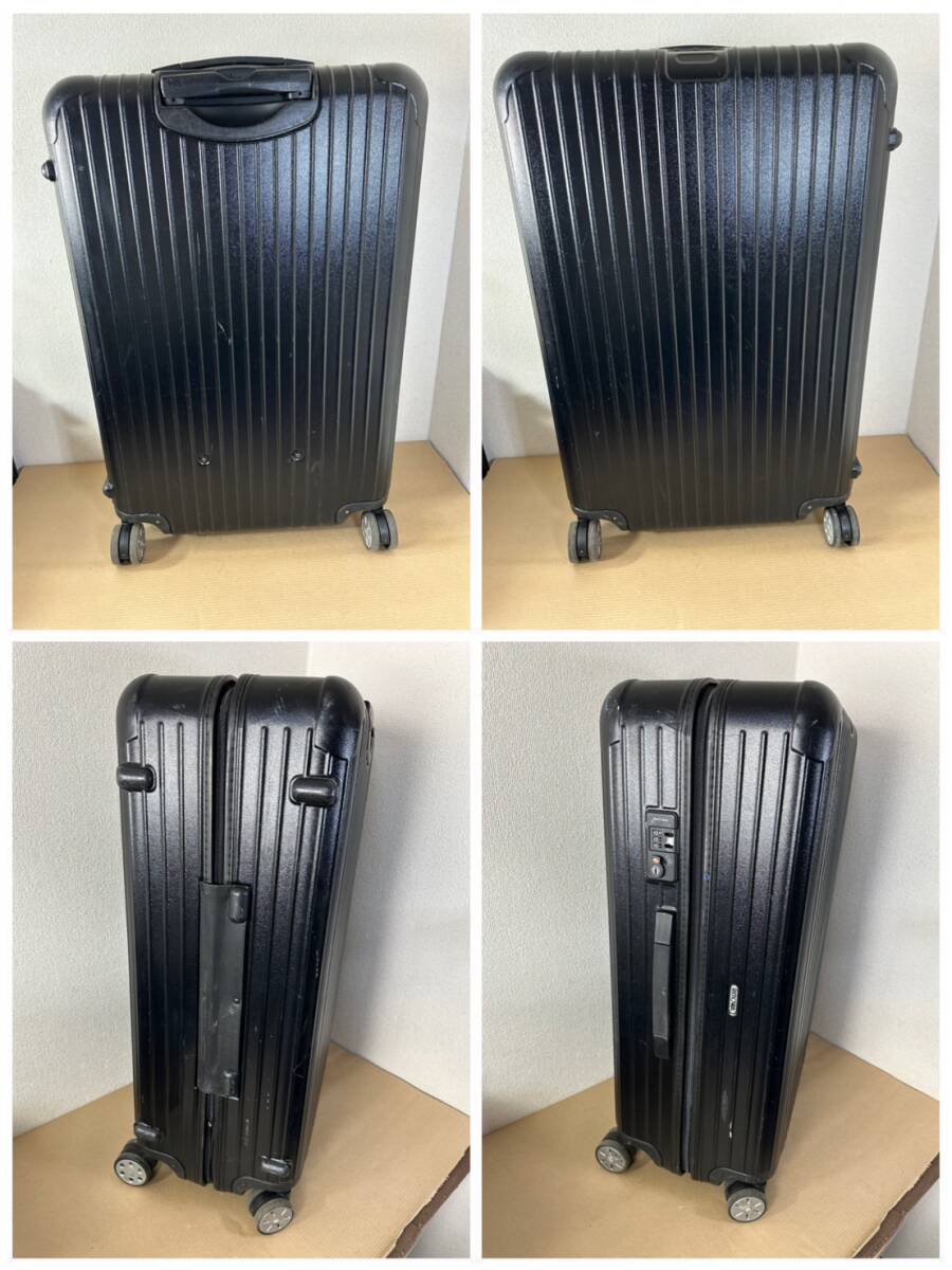 I【中古品】RIMOWA リモワ サルサ ブラック キャリーケース スーツケース 4輪 8717311101430 割れありの画像2