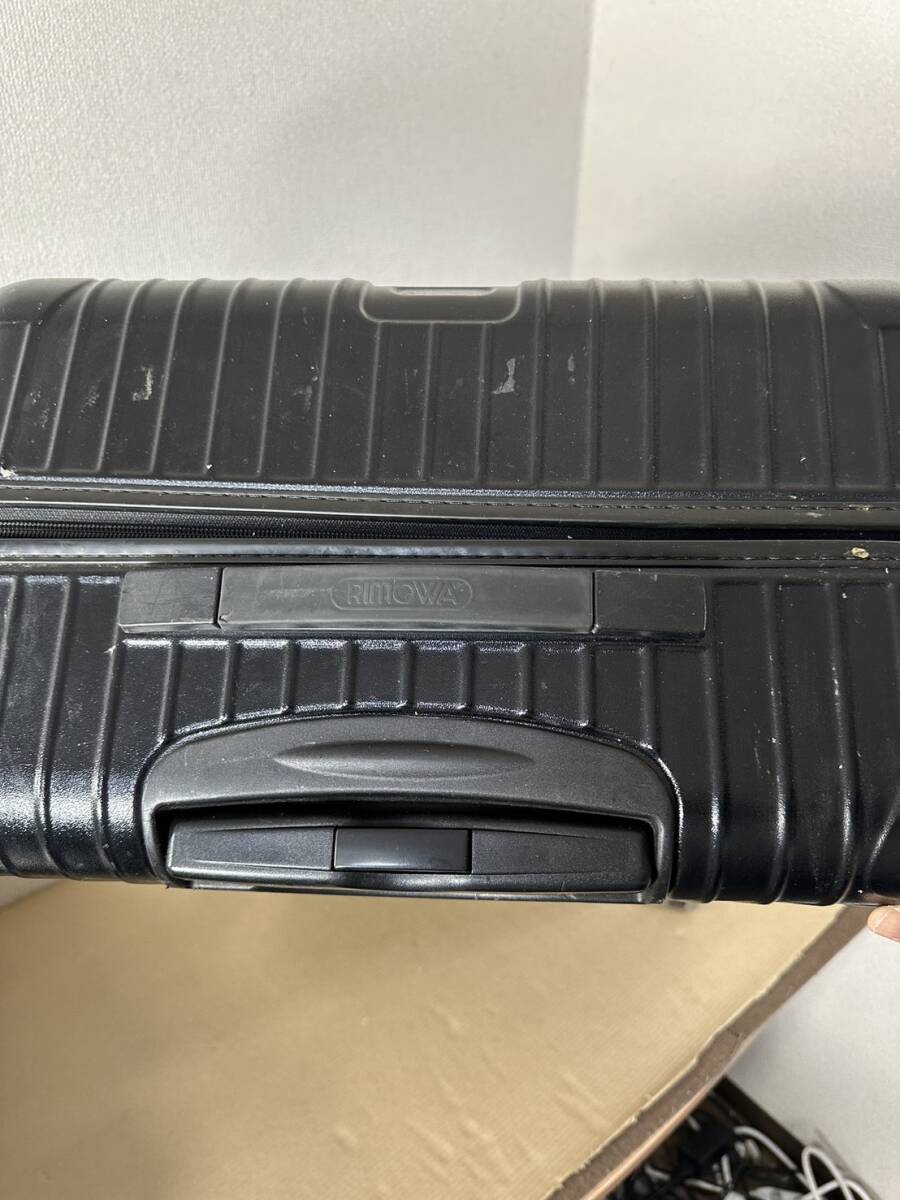 I【中古品】RIMOWA リモワ サルサ ブラック キャリーケース スーツケース 4輪 8717311101430 割れありの画像3