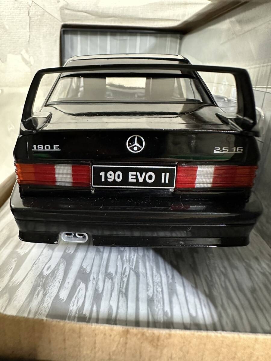 I【中古品】ソリド 1/18 Mercedes-Benz 190E 2.5-16 EVOLUTION Ⅱ ブラック 箱付 の画像6