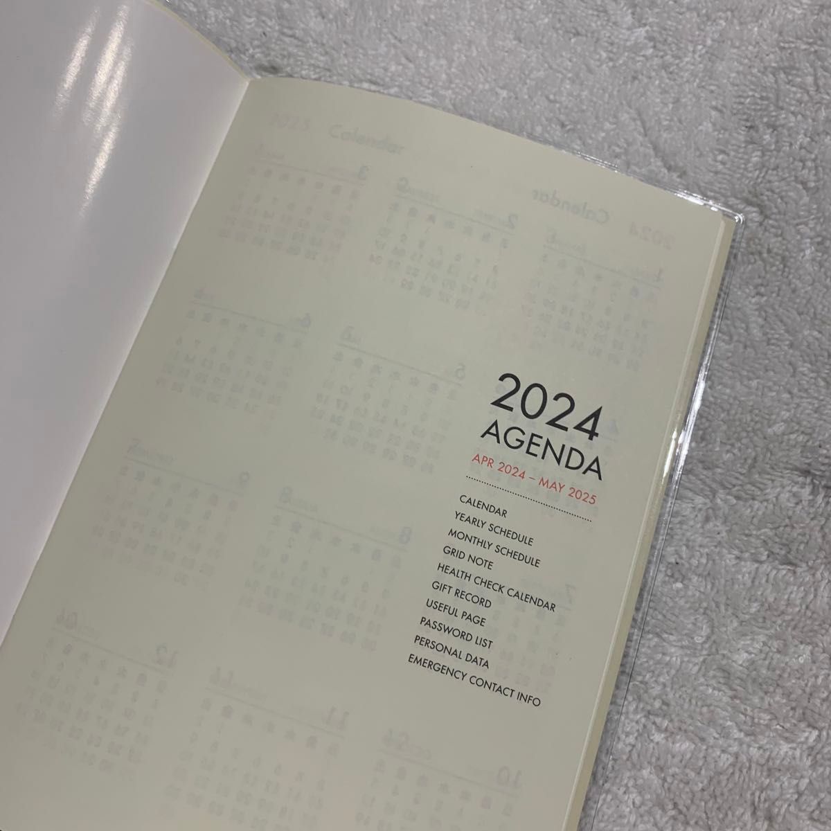 2024年4月始まり　B6手帳 スケジュール帳 スケジュール カレンダー