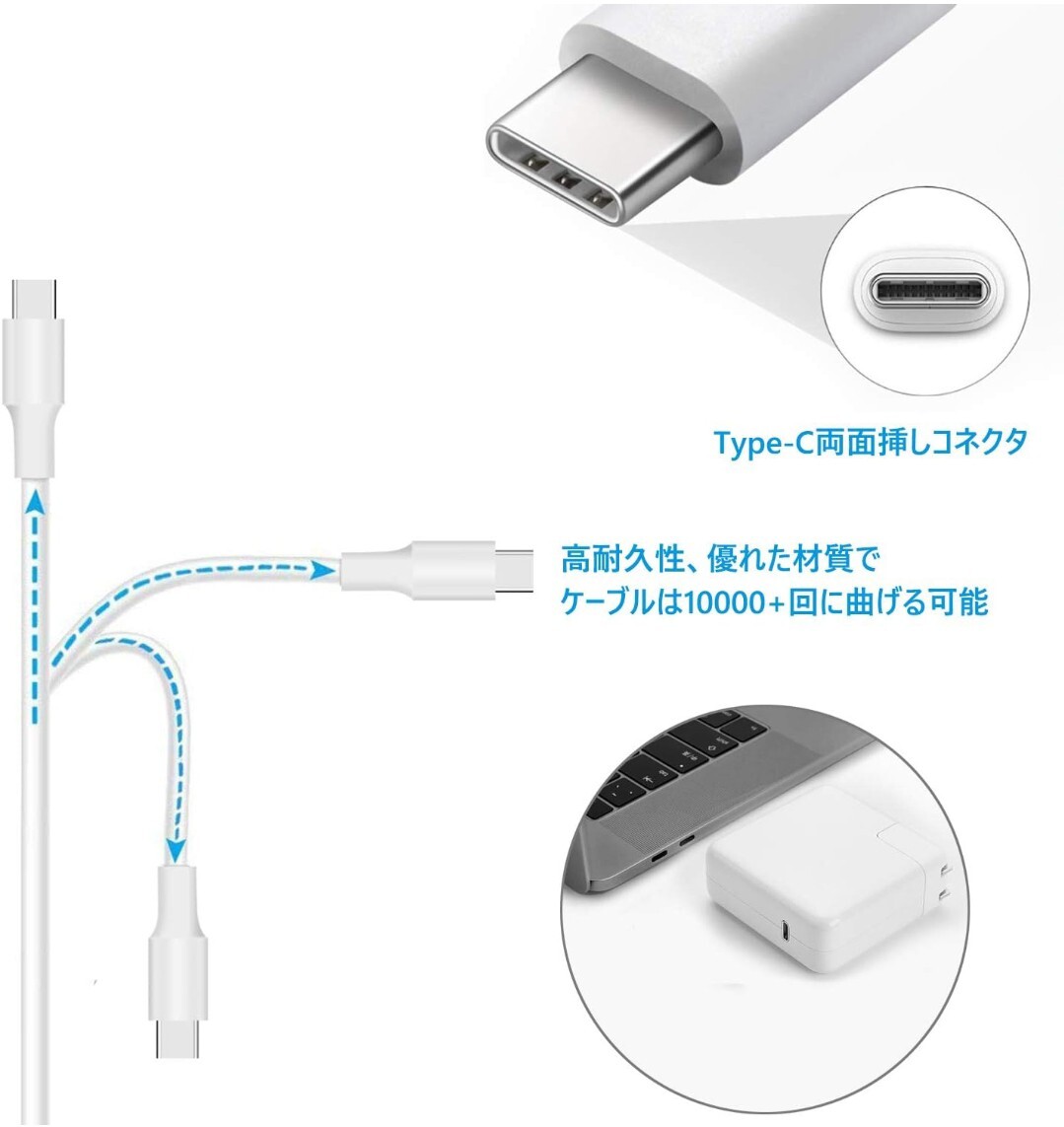 87W 充電器 Type-c 急速 USB C PD 電源アダプタ MacBook Pro/任天堂 Switch 対応などのUSB-Cデバイスでよく使用されます ACアダプタA36の画像4