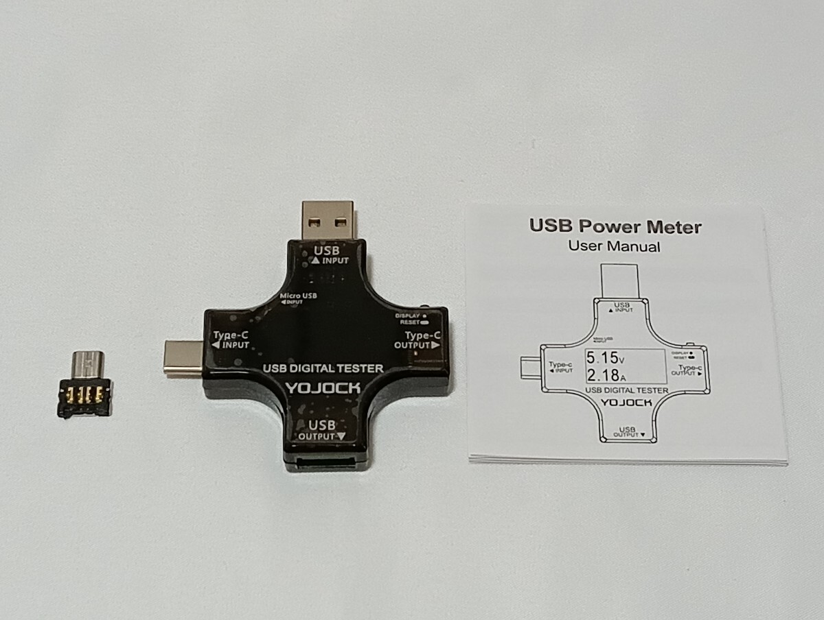 YOJOCK USB電圧電流チェッカー Type-C テスター アップグレードカラーディスプレイ 電流/電圧/抵抗/温度/通電時間など表示 A32の画像8