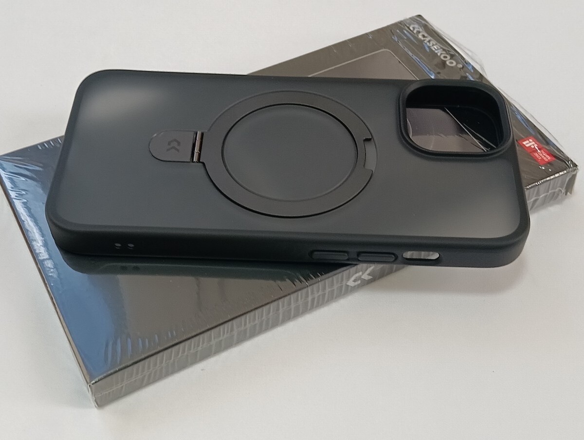 【スタンド機能・Magsafe対応】CASEKOO iPhone14 / 13 用ケース米軍MIL規格耐衝撃 薄形半透明マット仕上指紋防止 ワイヤレス充電対応 A32の画像8