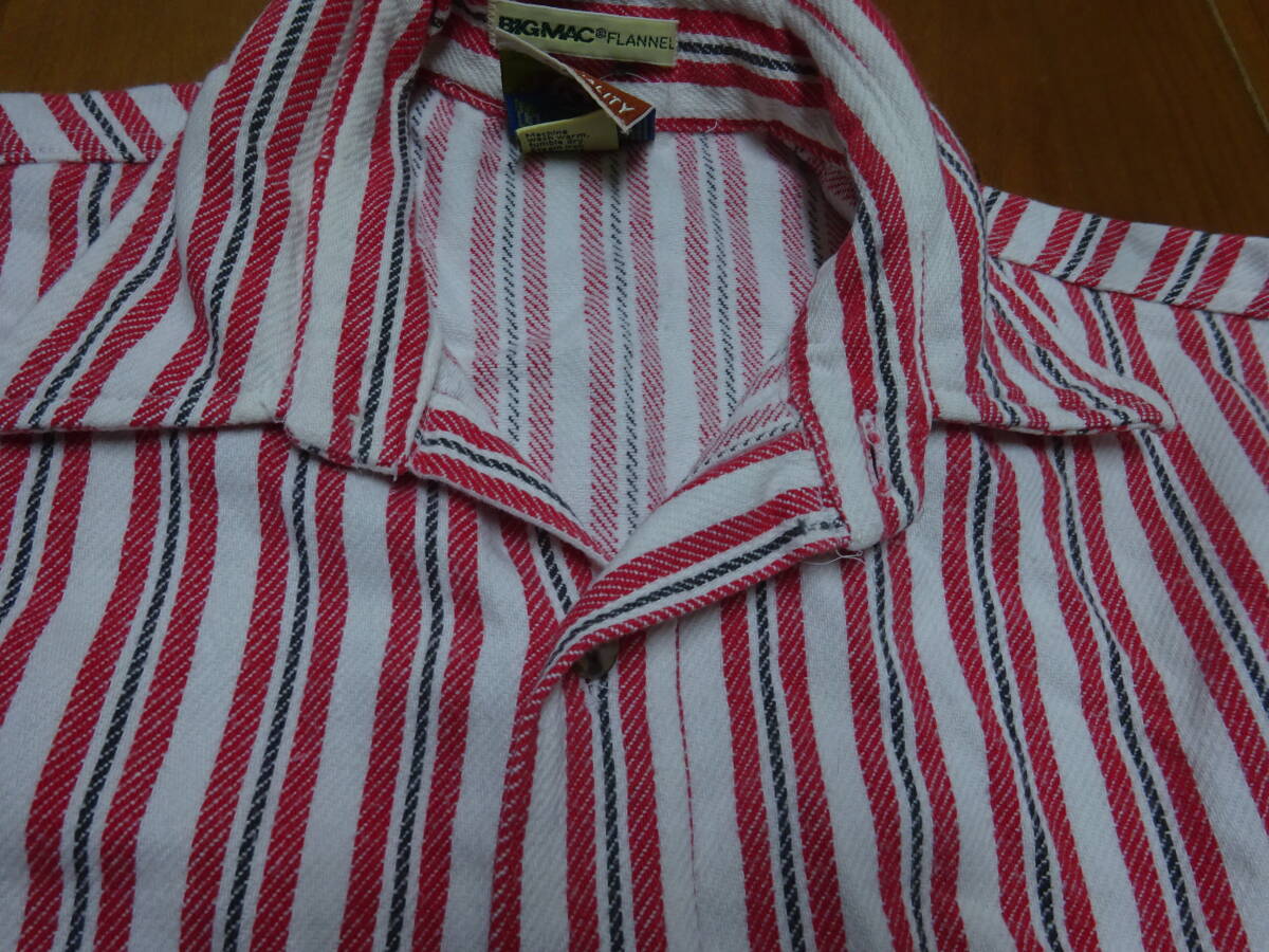 ■あ-30 ■BIGMAC Made in U.S.A 長袖シャツ 長袖コットンシャツ 綿 サイズSの画像4