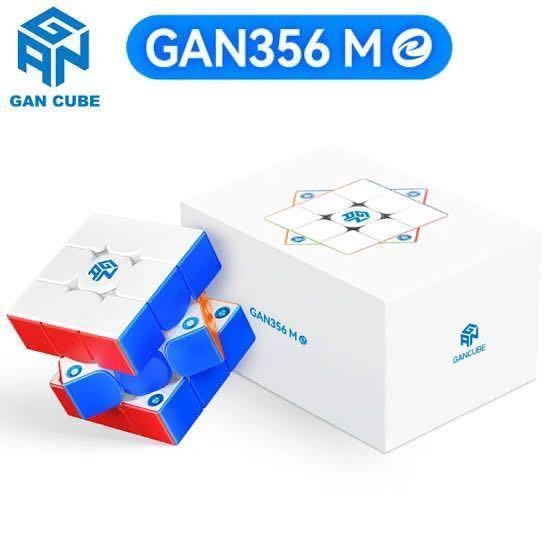  Rubik's Cube GAN356M E Speed Cube solid puzzle magnet installing sticker less intellectual training toy 