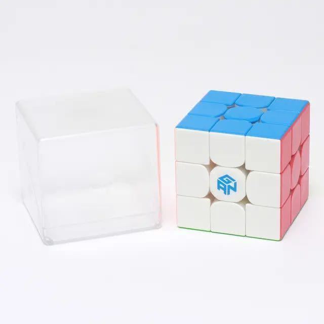  Rubik's Cube GAN356M E Speed Cube solid puzzle magnet installing sticker less intellectual training toy 