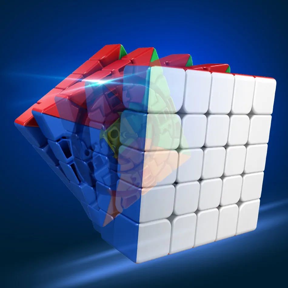 ルービックキューブ MEILONG 5×5Mスピードキューブ立体パズル磁石搭載ステッカーレス 知育玩具 脳トレ 回しやすい マジックキューブ _画像3