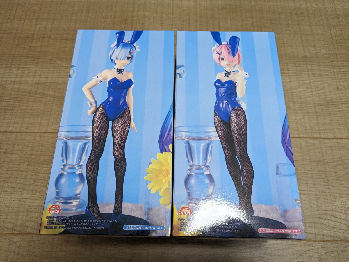 Re:ゼロから始める異世界生活 BiCute Bunnies Figure レム ラム ブルーver. フィギュア セット_画像2