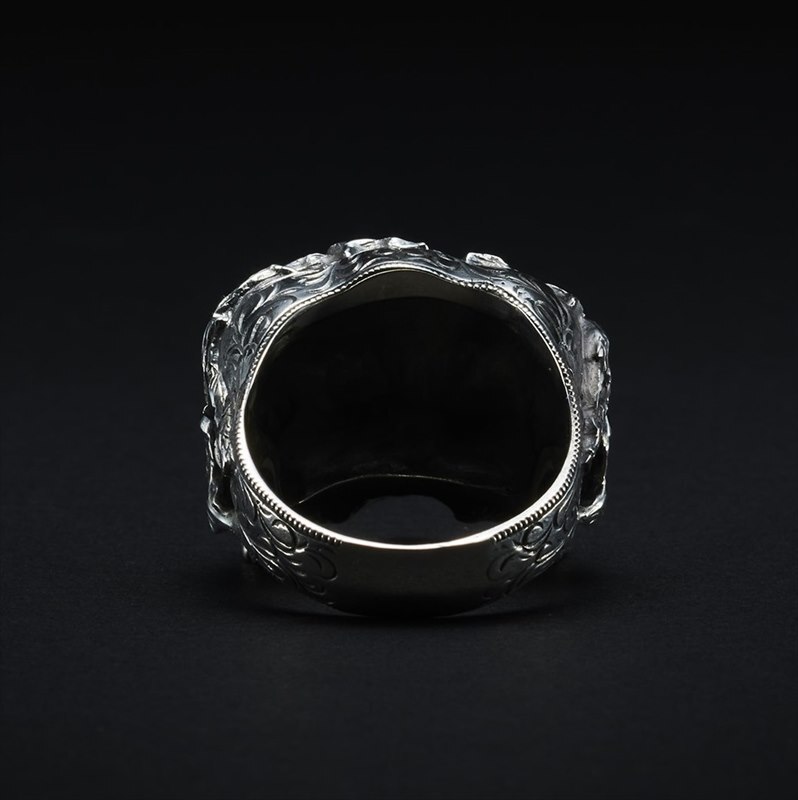 Antidote BUYERS CLUB Engraved Calvary Skull Ring [RX-719-S] COOTIE 降谷建志の画像3