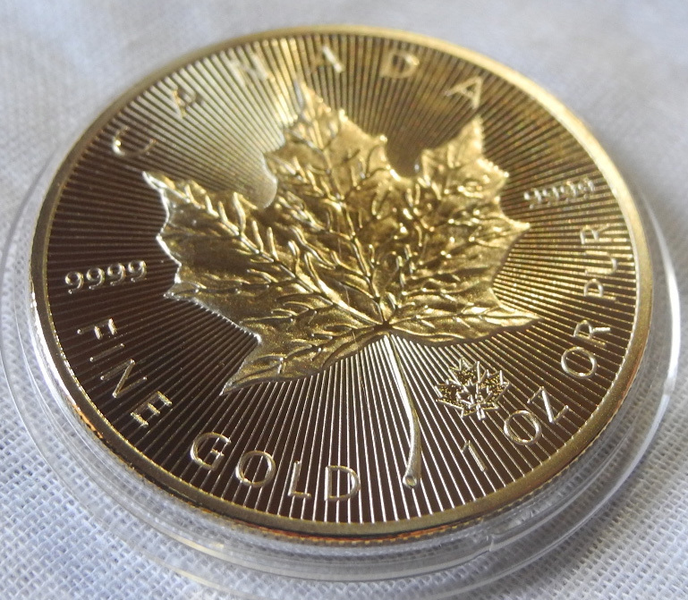 カナダ メイプルリーフ 50ドル金貨 24金P レプリカコイン エリザベス女王 ボールマーカーの画像3