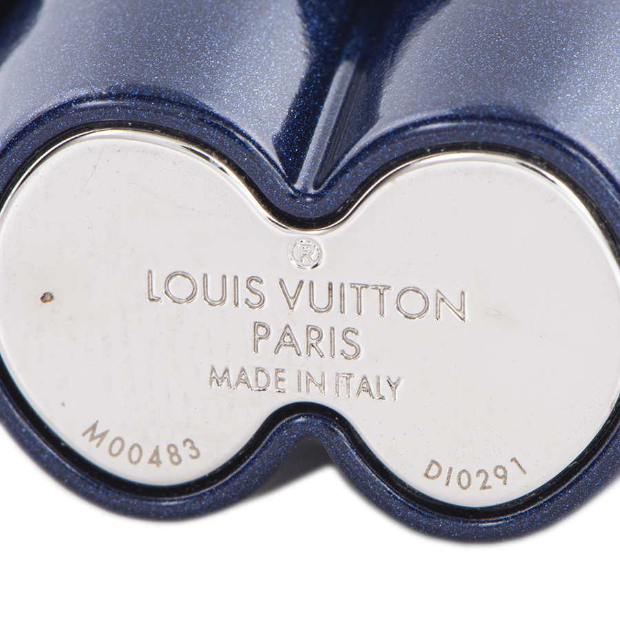 LOUIS VUITTON Louis * Vuitton biju-sak vi vi enn metal M00483 key holder bag charm blue 