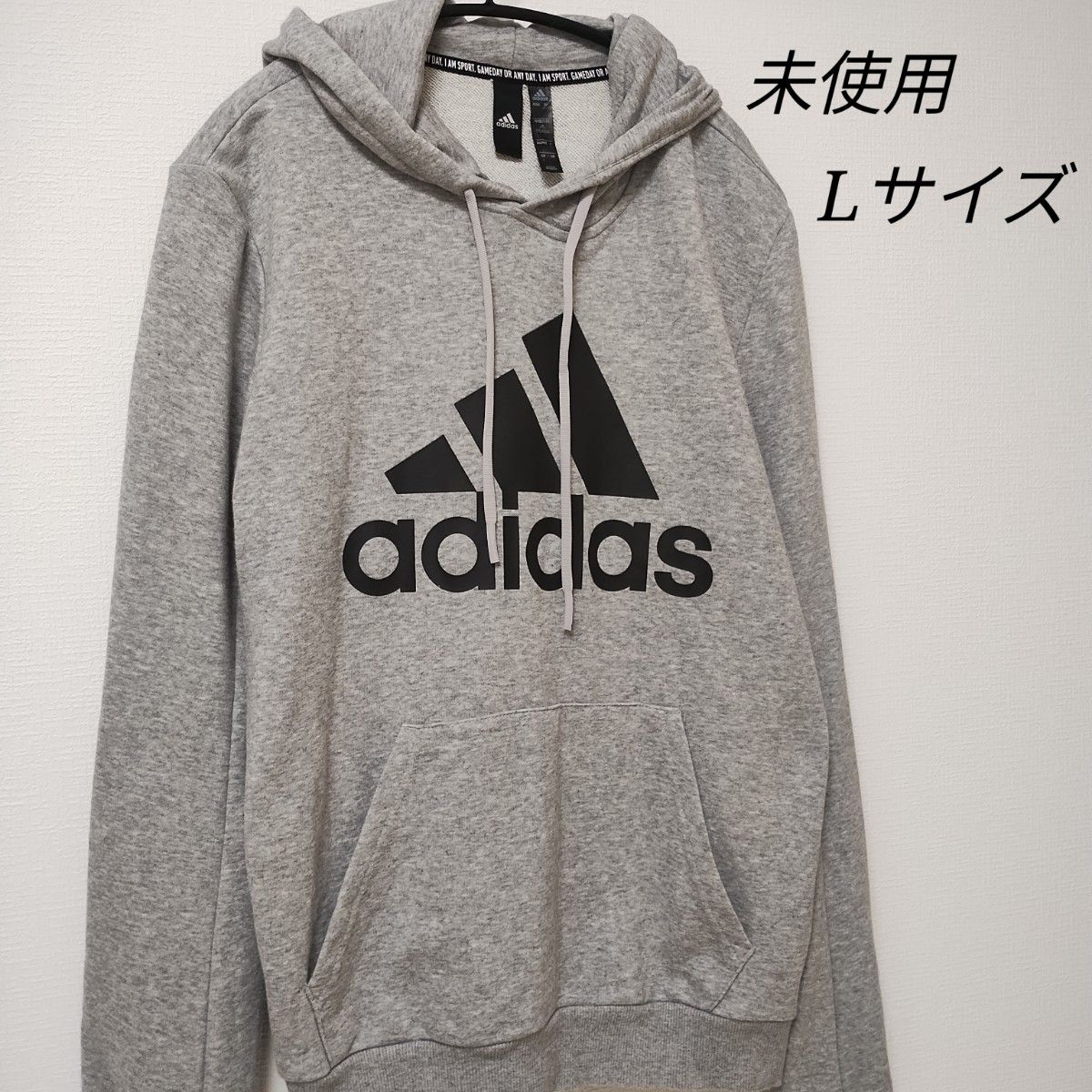 【未使用】　 アディダス　 adidas　 パーカー　 スウェット 　 パフォーマンスロゴ　ビッグロゴ　プルオーバー　ロゴプリント