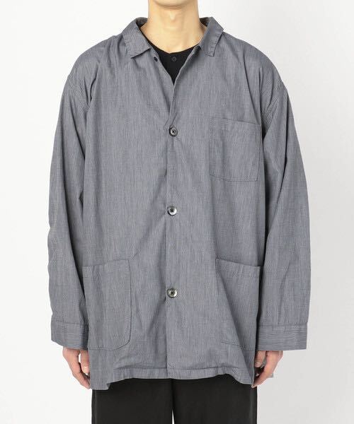 orSlow MILITARY PAJAMA SHIRT オアスロウ パジャマシャツ ライトグレー オーバーサイズジャケット カバーオール サイズ2 日本製_画像1