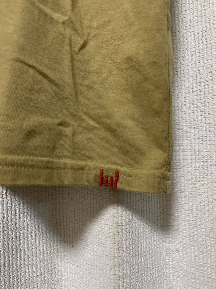 visvim GRASS HENLEY S/S (GIZA) ヴィズヴィム グラスヘンリーネックカットソーサイズ1 S マスタード 製品染めの画像4