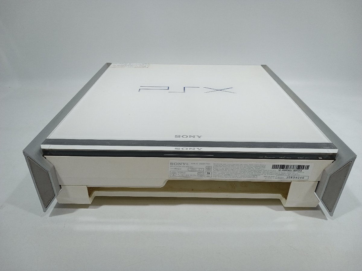 【動作未確認・ジャンク】 SONY PSX ホワイト 250GB DESR-7100 取説・電源コード・音声コード欠品 [6-2] No.1854の画像4
