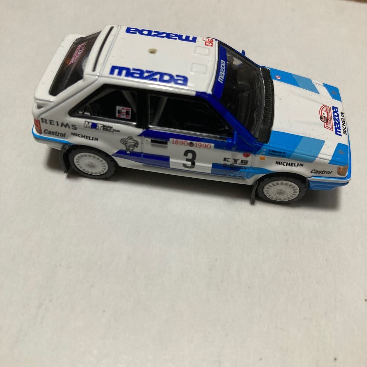 WRCラリー マツダ323 ラリーカーコレクション 2台セット 訳あり品の画像3