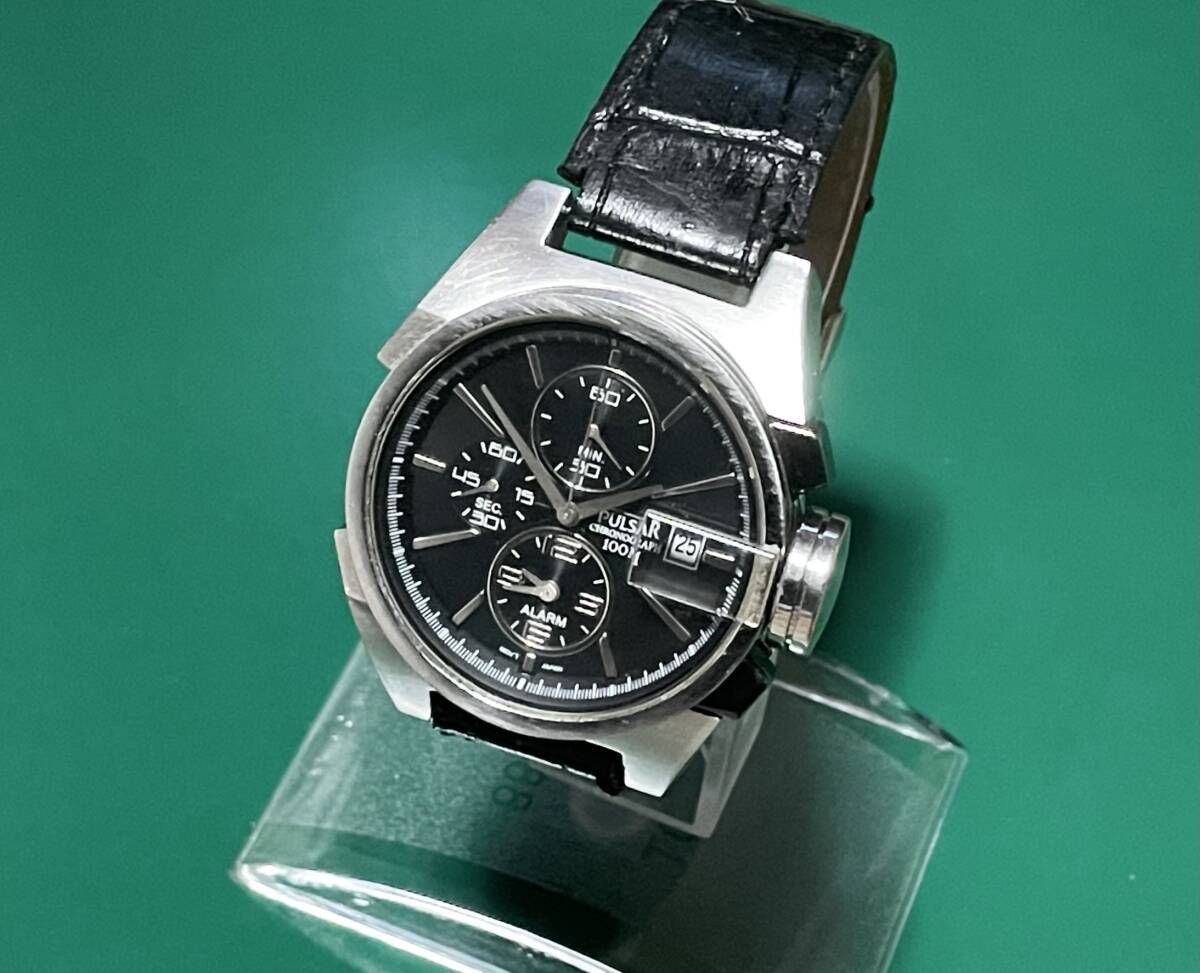 腕時計 ジャンク セイコー SEIKO パルサー PULSAR クロノグラフ 100m 検) ORIENT CASIO シチズン オリエント カシオ DIESEL まとめ セットの画像1