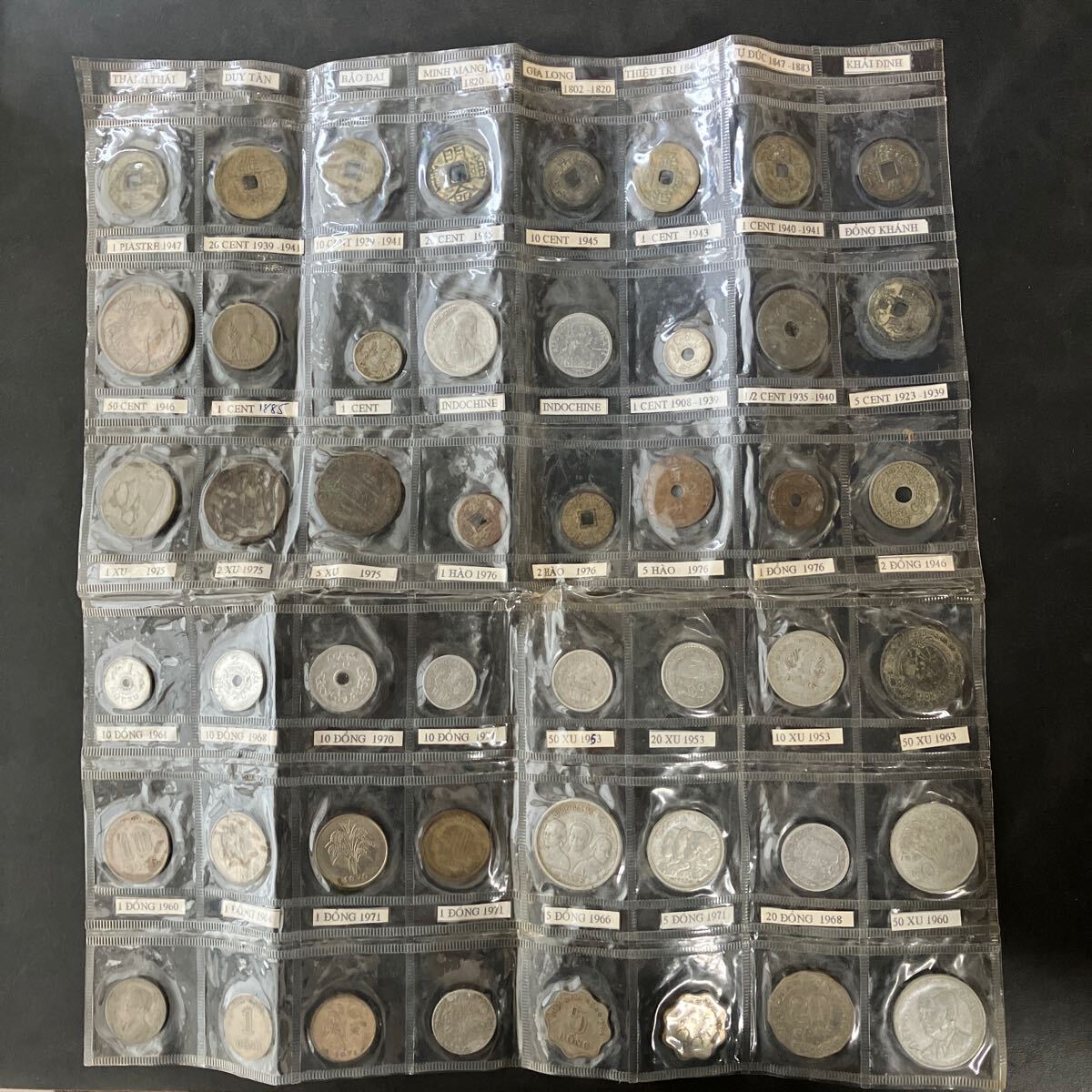 【世界のコイン】 古銭 コレクション ベトナム50XU フランス領インドシナ 50セント など様々 ★5の画像1