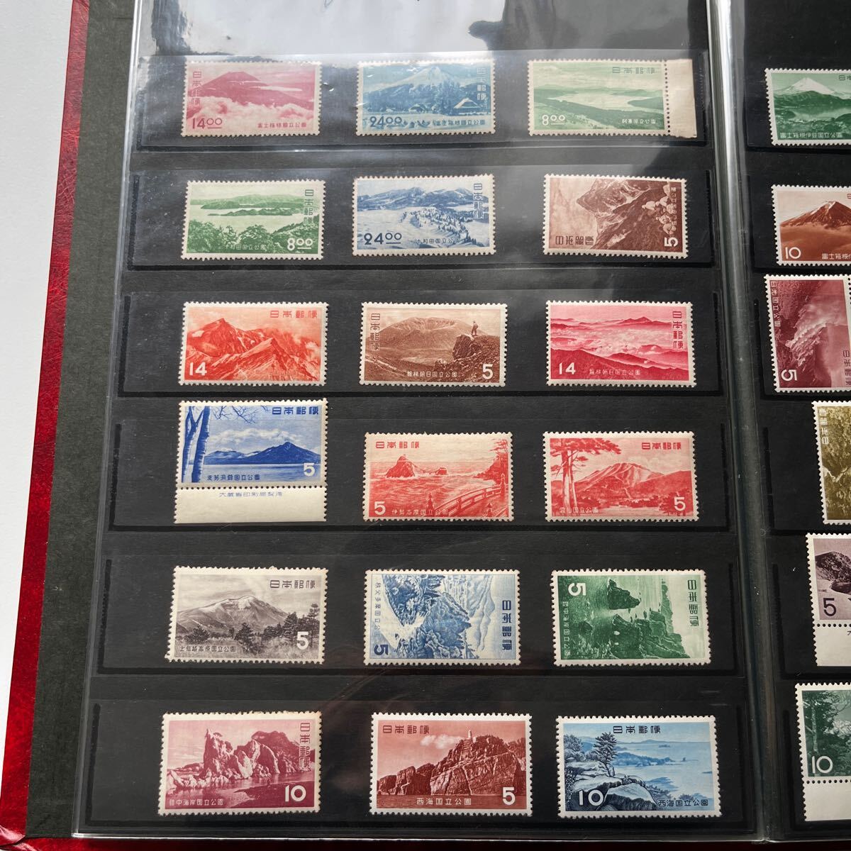 日本切手アルバム 国立公園切手 未使用品多数！★9の画像3